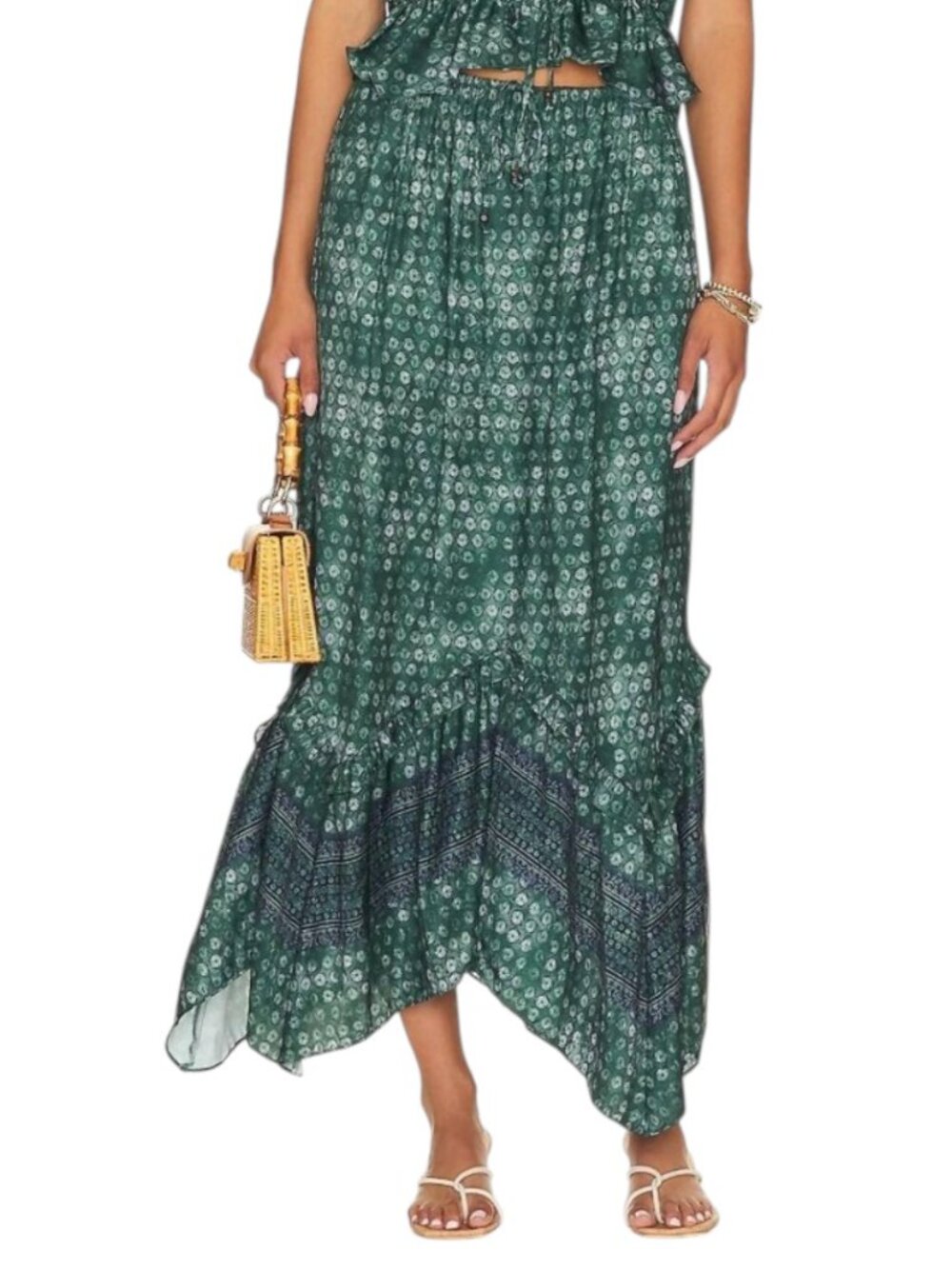 FREE PEOPLE Dreambound Skirt IN EMERALD
